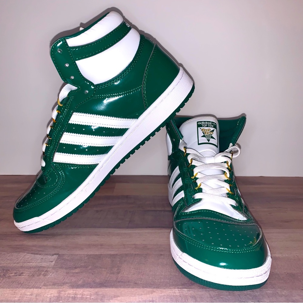 Men’s Adidas “Top Ten” Hi Patent Leather